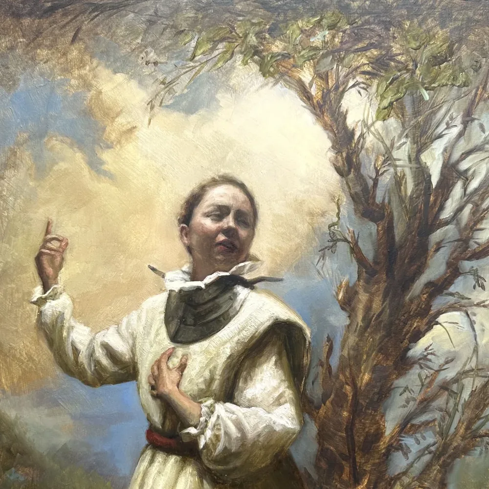 Obra al óleo con lenguaje propio