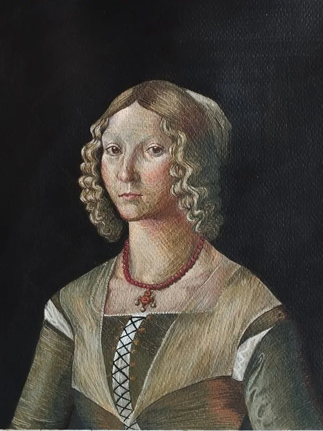 Diana — Temple · Retrato de Selvaggia Sassetti, de Domenico Ghirlandaio