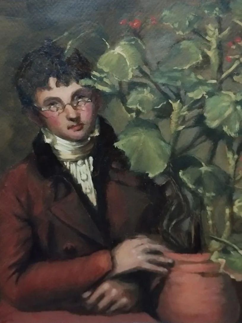 Óleo · Rubens Peale con un geranio, de Rembrandt Peale