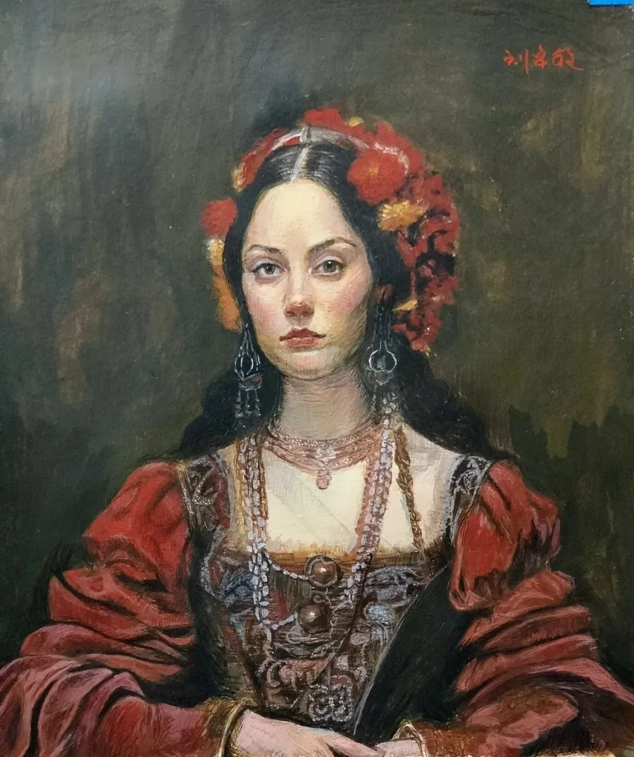 Yuomi — Temple · retrato de una dama